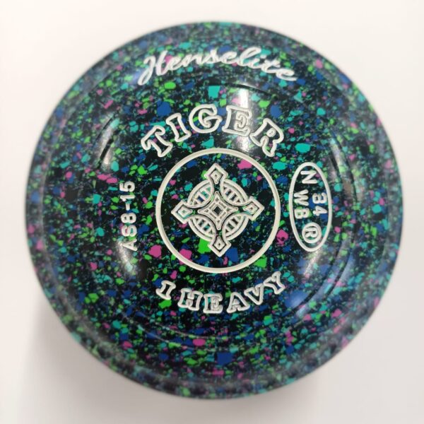 Henselite Tiger | 1H | Mega Gripped | Black/Lime/Sky Blue/Mint/Pink | AS8-15 - Image 2